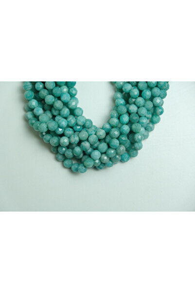 Kanguroom Amazonite Faceted Natural Stone 8 mm Turquoise