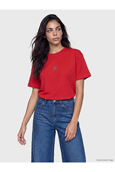 LC Waikiki Tricou de damă imprimat, 100% bumbac