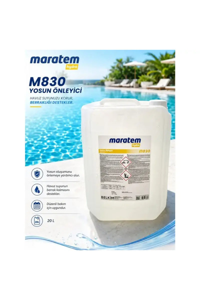Maratem Hydra M830 Yosun Önleyici 20L | Havuz Yosun Önleyici | Profesyonel Ha...