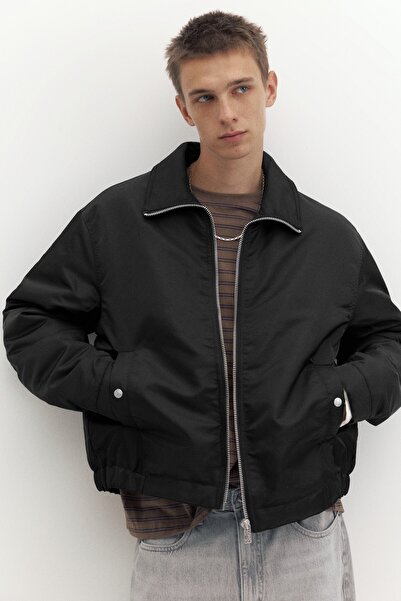 Pull & Bear Gömlek yakalı bomber ceket