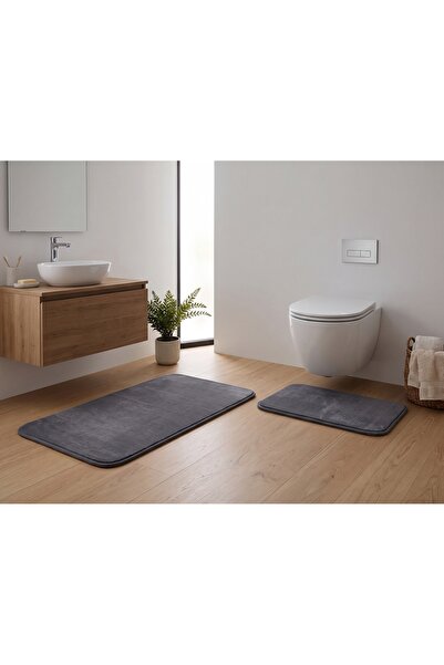 ALA RUGS Soft PELUŞ 2'li Banyo Paspası Seti Banyo Paspası Banyo Paspas Takımı...