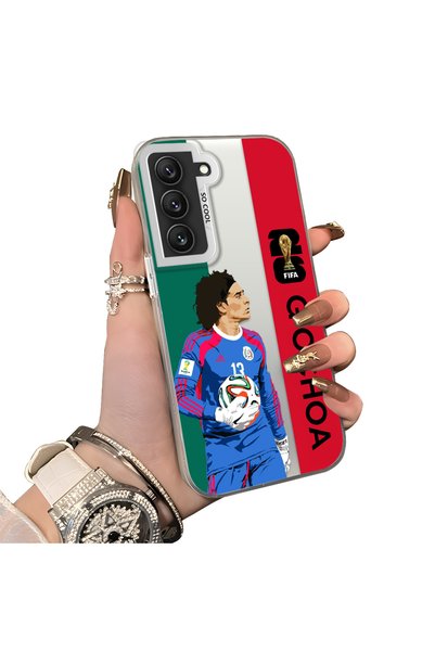 ucuc Samsung Galaxy S22 Compatible Hard Acrylic Back Silicone Edge Lens Prote...