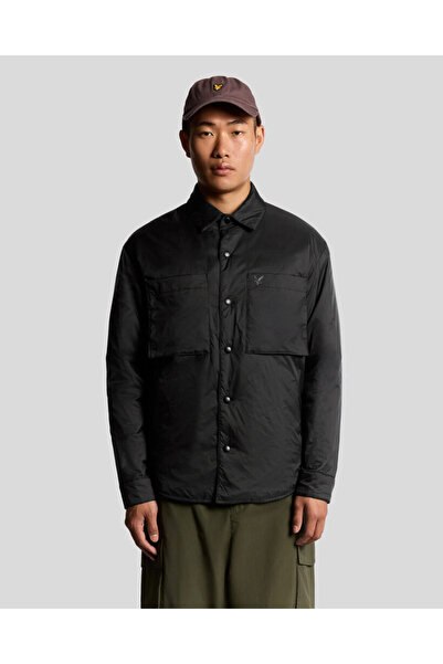 Lyle & Scott Slim shirt jacket with classic collar and buttons, regular fit