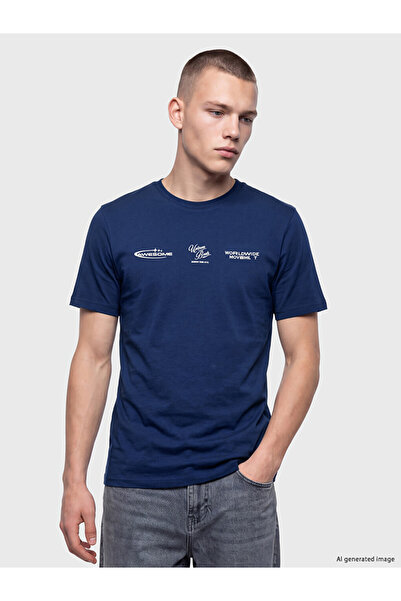 LC Waikiki Crew Neck Printed Jersey Men's T-Shirt