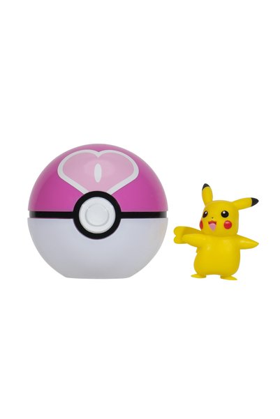 Pokemon Clip N Go Pikachu Femeie cu Bila Iubirii (PKW3638)