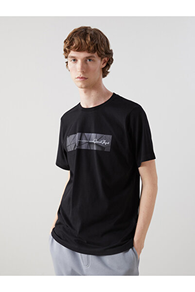LC Waikiki Crew Neck Short Sleeve Printed Combed Cotton Men's T-shirt