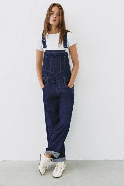 Pull & Bear Uzun denim tulum