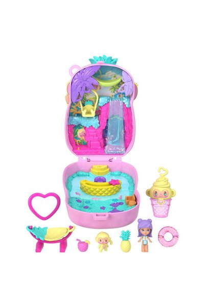 Polly Pocket Κορ Κόμπακτ Ανανάς Μαϊμού Κολάντα (JKC49)