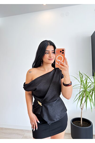 ROSYPOSY Kadın Tokalı Bluz