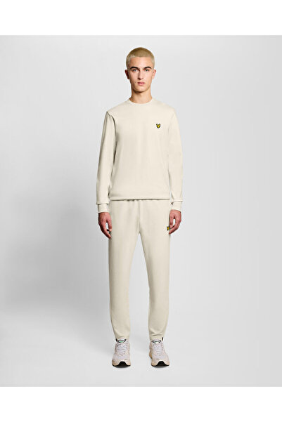 Lyle & Scott Κωνικό εφαρμοστό παντελόνι φόρμας με ελαστική μέση και κορδόνι π...
