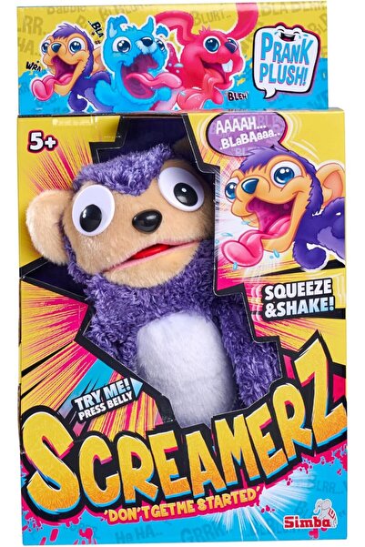 Simba ScreamerZ Interactive Soft Stuffed Mischief Monkey Toy, 30 cm, Suitable...