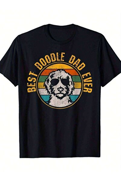 25W Best Dad Ever - Vintage Dog Golden Doodle Gift 100%.Jpgsame Style For Men...