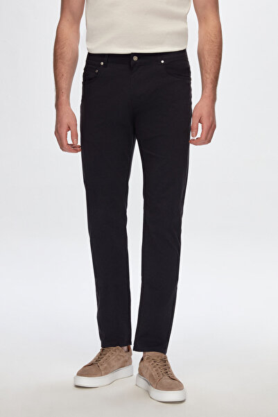 Damat Slim Fit Lacivert Pamuklu Likralı Chino Pantolon