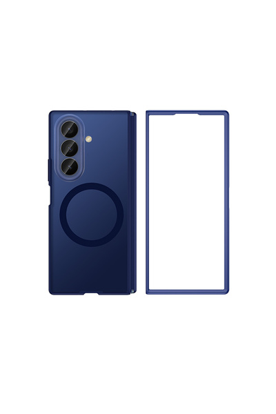 Wlons Galaxy Z Fold 7 Uyumlu Kılıf M-safe Şarj Özellikli Arkası Mat Sert PC V...