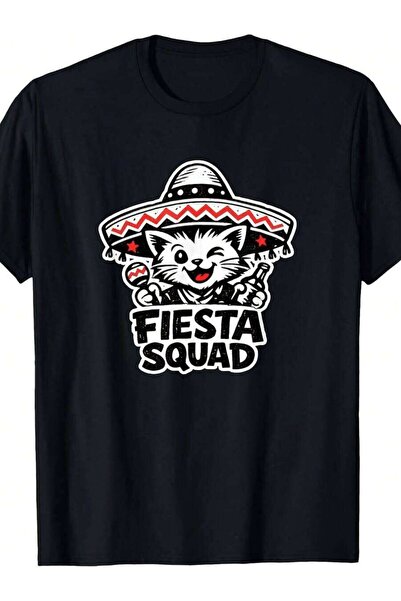 Generic Fiesta Squad Fun Cat Cinco De Mayo Design Mexican Party Vibe T-Shirt