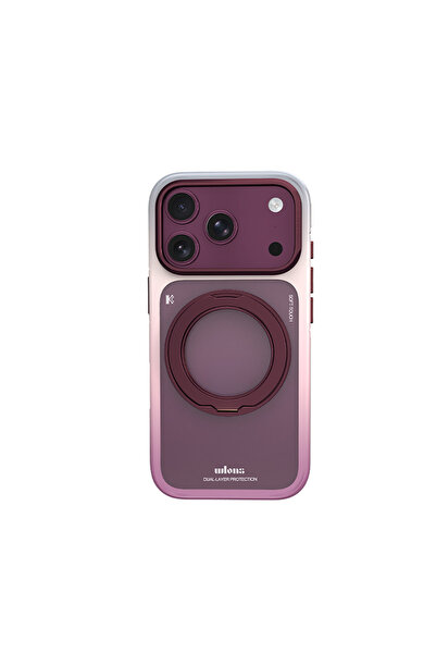 Wlons iPhone 17 Pro Max Uyumlu Kılıf M-safe Şarj Özellikli Sert PC Arvox Stan...