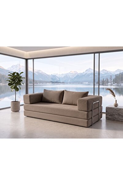 NESTİME Nestime® 200x100 cm Modüler Sünger Koltuk | 200x200 cm Yatak Olabilen...