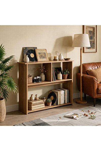 GoldenLike 3-Tier Open Storage Shelf, Bookshelf, Minimalist Display Rack, 80*...