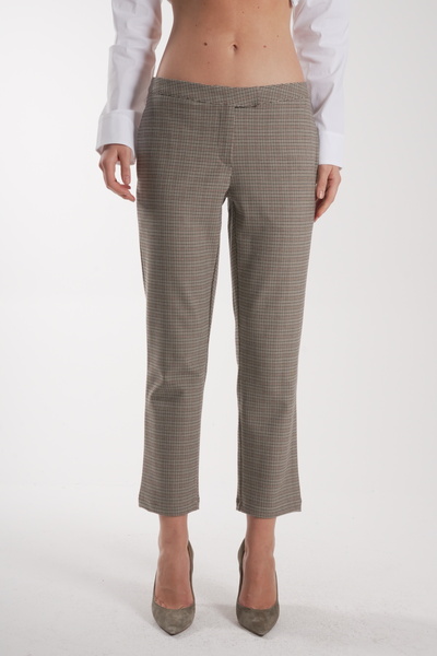 COLORDS Women's Plaid Trousers with Pockets