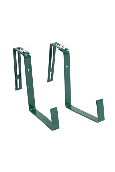 OEM Suport jardiniera balcon AG013, cu reglaj simplu, otel, verde