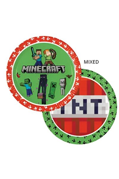 Generic Brand Πιάτα φαγητού Minecraft TNT (8 τεμ)