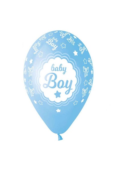 Generic Brand 13" Μπαλόνι Baby Boy Κορνίζα (25 τεμ)