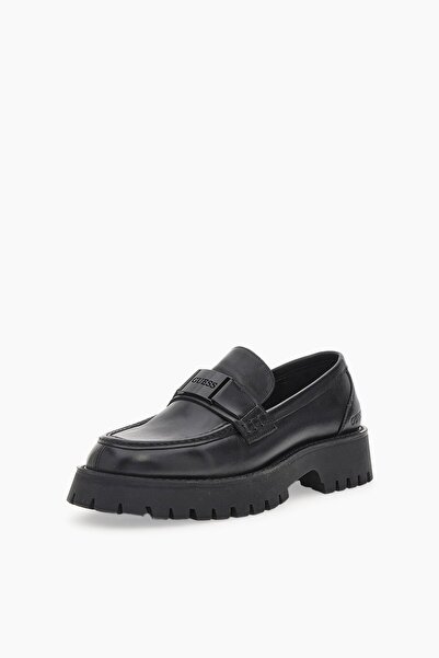 Guess Gorizia Men's Black Leather Loafer Fmtgorlel14-Black