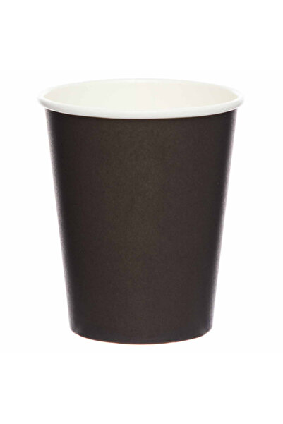 Generic Brand Ποτήρια χάρτινα Μαύρα Charcoal (8 τεμ)