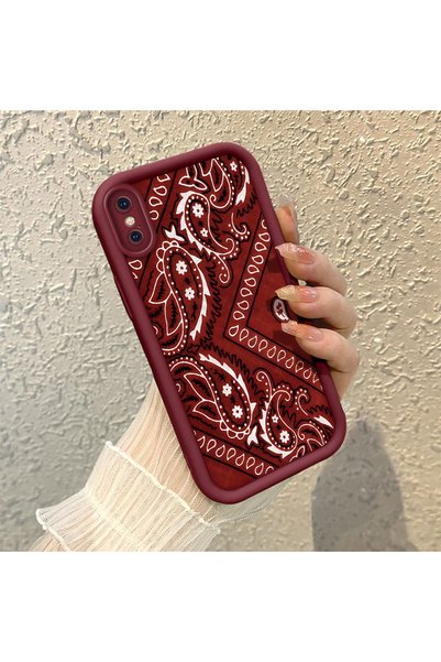 CHICASELUX iPhone XS Max Compatible Retro Carpet Collage Aesthetic Printed Sh...