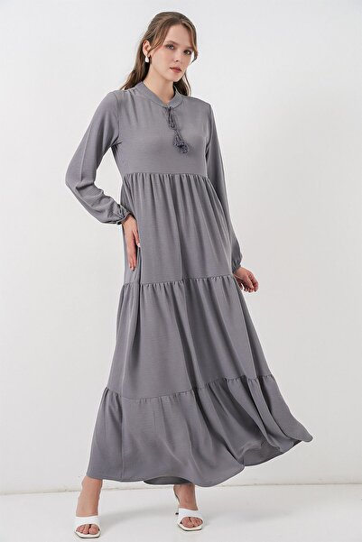 Hiccup Bdart Bowknot Straight Maxi Dress
