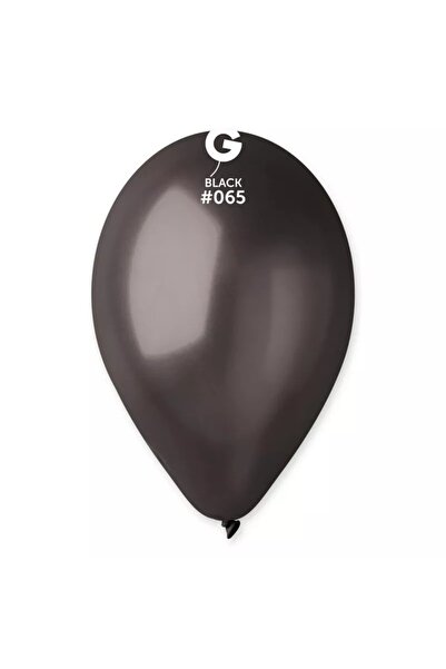 Generic Brand 13" Μαύρο Μεταλλικό λάτεξ μπαλόνι (100 τεμ)
