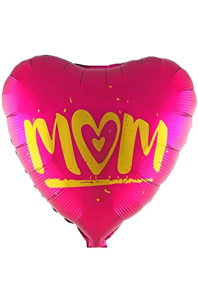 Generic Brand 18″ Μπαλόνι Καρδιά φούξια Mom