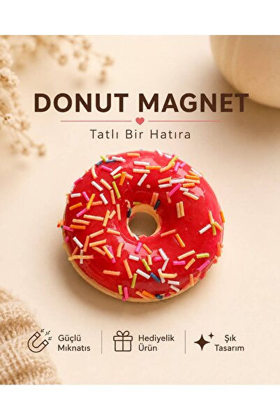 KOZMİK GİFT Donut Magnet Buzdolabı Hatıra