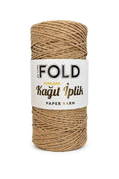 BD fold yarn Soft paper rope light beige 200 gram knitting rope bag rope