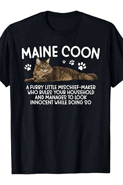 k222 Funny T-Shirt - Retro Vintage Suitable Maine Coon Lovers, Machine Washab...