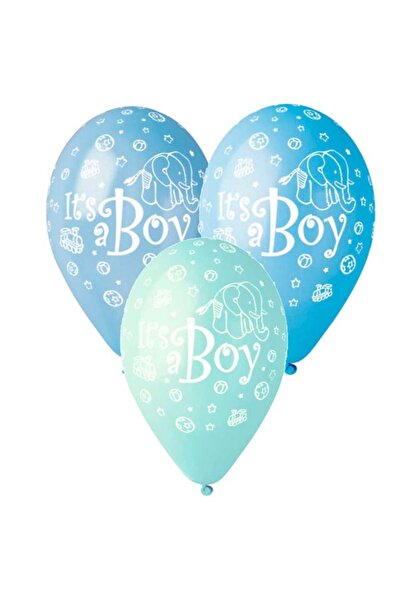 Generic Brand 12" Μπαλόνι Its a boy ελεφαντάκι (25 τεμ)