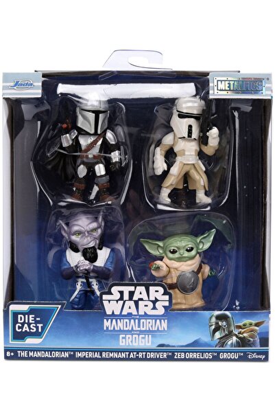 Simba JADA STAR WARS MANDALORIAN SI GROGU SET 4 FIGURINE METALICE 4CM