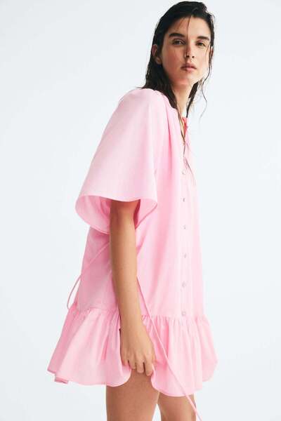 H&M Tie-belt shirt dress