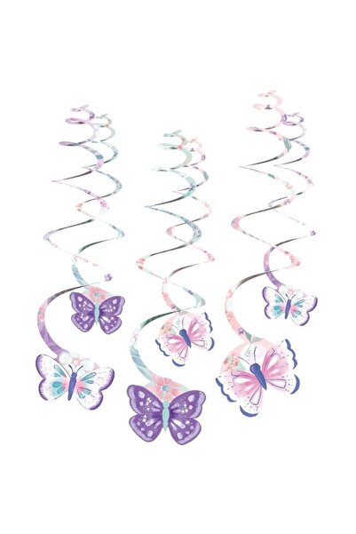 Generic Brand Διακοσμητικά Οροφής Swirls Πεταλούδες (6 τεμ)