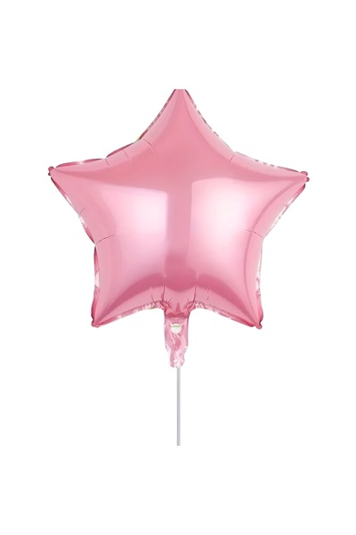 Generic Brand 10'' Mini Shape Μπαλόνι Αστέρι Baby Ροζ