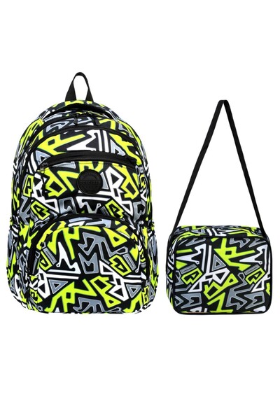 miço kids Large Volume Children's Backpack Lunchbox + Bag Set