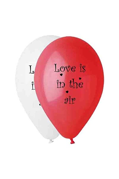 Generic Brand 12" Μπαλόνι τυπωμένο Love is in the air (25 τεμ)