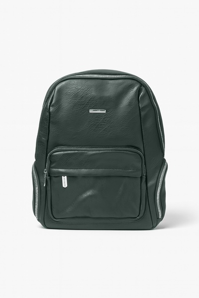 MILANO COLLECTION Women's Backpack , Eco- Leather , Front Pocket, 35x35 cm - ...