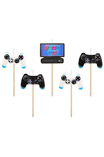 Generic Brand Κεράκια τούρτας Gaming (5 τεμ)
