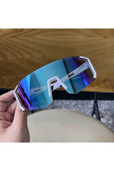choice2 white blue silver Sports Goggles Cycling Sunglasses Mountaineering Bi...