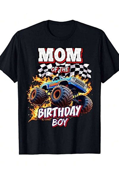 Generic تي شيرت رجالي بتصميم Monster Party Of The Boy Number 1 Truck، ناعم 10...