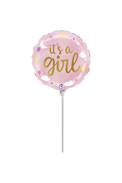 Generic Brand Mini Shape μπαλόνι It's A Girl Stars & Clouds