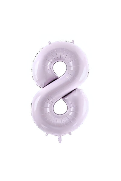Generic Brand Μπαλόνια Αριθμοί Λιλά 86 cm - 34" - 8