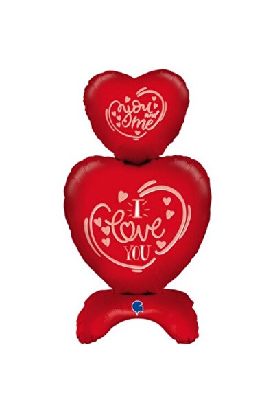 Generic Brand Standing Μπαλόνι Καρδιές I love you