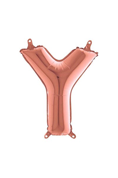 Generic Brand Mini Μπαλόνια Γράμματα Rosegold 36cm - Y